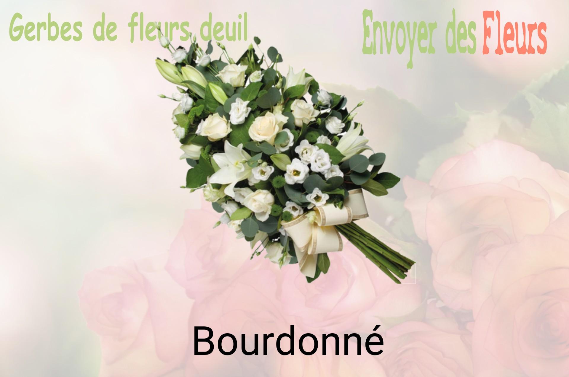 Gerbe de fleurs de deuil livrée à Bourdonné